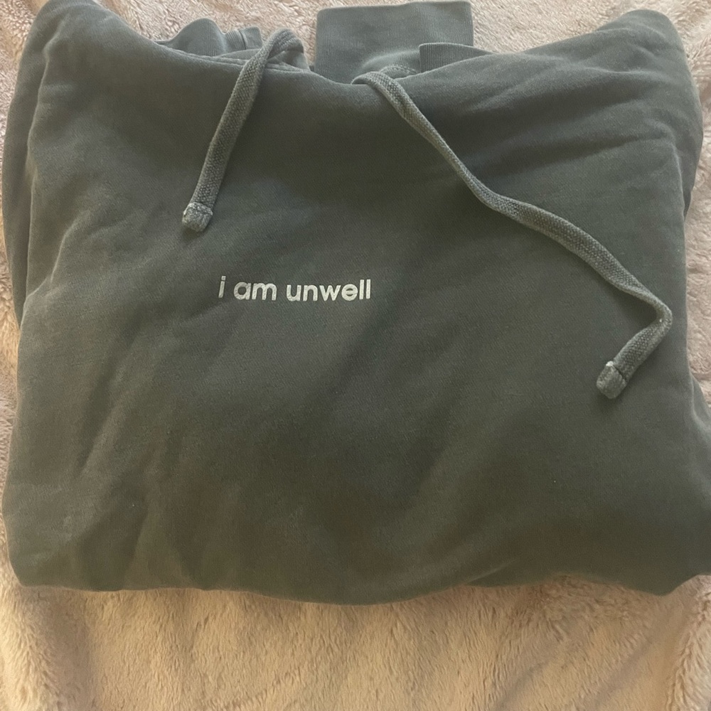 “I am unwell” CHD gray hoodie